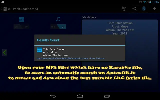 Karaoke - Sing Me (Free/Lite) android App screenshot 1